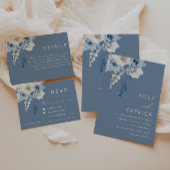 Stofbloem Boho Waterverf Bloem Bruiloft Bier Etiket