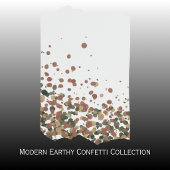 Saliegroene en terracotta abstracte stip monogram bureaumat
