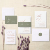 Moderne Rustieke Terracotta Calligrafie Bruiloft Menu (Personaliseer de collectie van deze zelfstandige maker.)