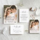 Budget Elegant Script Menu Keuze Bruiloft RSVP