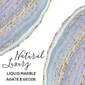 Modern Gold Lavender Geode Agate - Bagagelabel