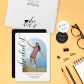 Modern zwart Elegant Fonts Afstuderen Mok