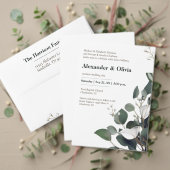 Moderne eucalyptus bruiloft gunst vierkante sticker (Personaliseer deze collectie van deze onafhankelijke maker. Test)