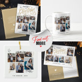 Moderne Familie Collage Foto Kerst Typografie Koffiemok