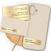 Moderne Elegante Gouden Faux Brushed Metal Chic Case-Mate iPhone Case