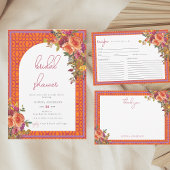 Tropisch strand Summer Fuchsia Vrijgezellenfeest Kaart