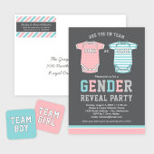 Modern Blush en Aqua Baby Gender Reveal Party Servetten
