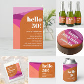 Moderne Paarse Rust Art Custom Verjaardag Dank u Vierkante Sticker