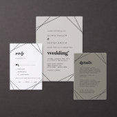 Moderne Geometrische liefde is een mooie bruiloft. Poster (Personaliseer de collectie van deze zelfstandige maker.)