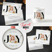 Moderne Gouden Geometrische Familie Foto Kerstmis Feestdagenkaart