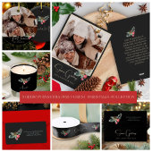 Elegant Rood Ornament Goud Modern Kerstfeest Servet