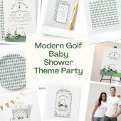 Het moderne golf Baby shower Spandoek