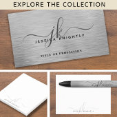 Moderne, stijlvolle grijze monogram Initialen mini