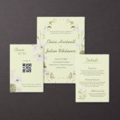 Moderne groene botanische trouwmonogramsticker ronde sticker (Personaliseer de collectie van deze zelfstandige maker.)