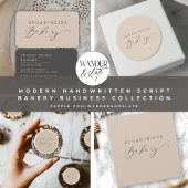 Modern handgeschreven Script Bakery Loyalty Kaart