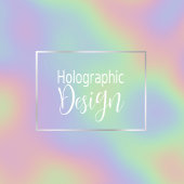 Modern Holografisch regenboogeffect Metaal Lijst Badge