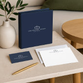 Modern huis Logo Navy Blue Real Estate, makelaar Post-it® Notes