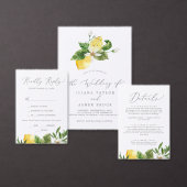 Modern Lemon Garden Table Number Kaart (Personaliseer de collectie van deze zelfstandige maker.)