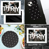 Moderne 30e verjaardag foto uitnodiging