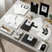 Newly Wed Sophisticated Wedding Monogram | Black Trucker Pet