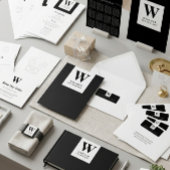 Elegantie Monogram minimale Huwelijk Sparkling Wijnetiket