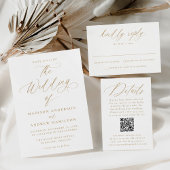 Moderne goudkalligrafie folie servetten