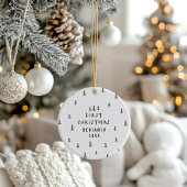 moderne elegante baby eerste kerstmis kleine kerstsok