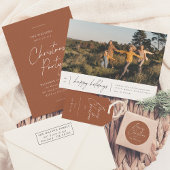 Modern minimaal kerstfeest