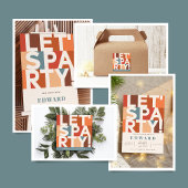 Moderne minimal laat partij vet grafisch kaart