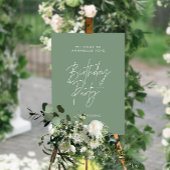 Decoratieve budgettaire partij Groene verjaardag w Poster