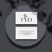 Moderne minimale CEO Black Shot Glas