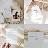 Elegant Baby shower Een bericht van het bump teken Poster