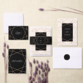 Diamond Edelsteen Geometrische Moderne Stijlvolle  Wijn Etiket (Personaliseer de collectie van deze zelfstandige maker.)