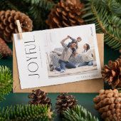 Moderne Vreugdevolle Typografie Kerstvakantie Cadeaulabel