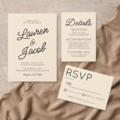 Moderne minimalistische champagne bruiloft mini likeurfles etiket (Personaliseer de collectie van deze zelfstandige maker.)