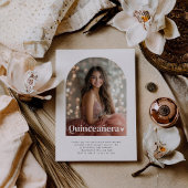 Moderne minimalistische Quinceañera wenst Poster