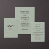 Modern Minimalist Wedding | Sage Green seating Reclamebord Met Voetstuk (Personaliseer de collectie van deze zelfstandige maker.)