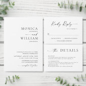 Elegante minimalistische bruiloft 5 foto QR-code Bedankkaart (Personaliseer de collectie van deze zelfstandige maker.)