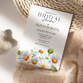 Minimalistische Watercolol Daisy Mimosa Bar Teken Poster