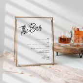 Minimalistische bruiloft welkomsttas Insert Programmakaart