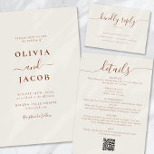 Moderne minimalistische weddenschap kaart