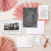 Witte rustieke houtnerf textuur chique winter brui uitnodigingen wikkel (Personaliseer de collectie van deze zelfstandige maker.)