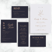 Minimalistische Elegante Eucalyptus Line Art Weddi Kaart