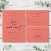 Elegant Navy Blue en Coral Hartelijk dank Bedankkaart (Personaliseer de collectie van deze zelfstandige maker.)