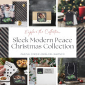 Rood, groen en zwart Vrede Eén Foto Feestdagenkaart