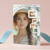 Modern Script  Multi Portrait Photo Graduation Aankondiging