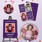 Gepersonaliseerd fotoscript Afstuderen T-shirt