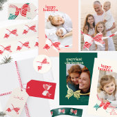 Kerst Pepermunt Plaid Gekoppeld Met Bow Holiday Grosgrain Lint