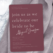 Moderne Minimalistische Pruim Bruiloft Feest Servet