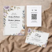 Moderne Paarse Roos Designer bedankkaart (Personaliseer de collectie van deze zelfstandige maker.)